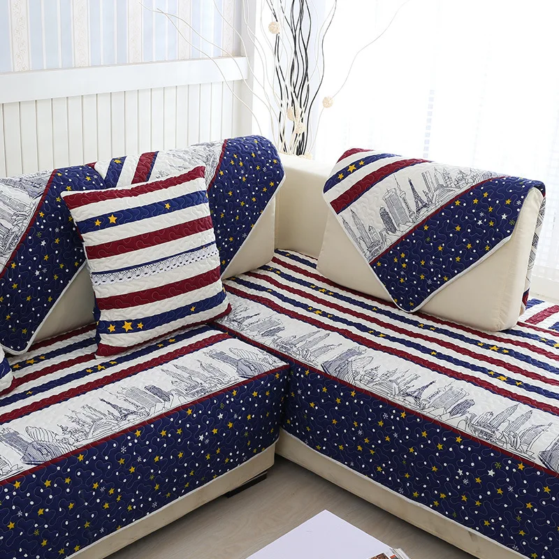 

Hot Sale Sofa Covers Slip-resistant Sofa Towel Sofa Slipcover Colorful Striped Covers for Sofa