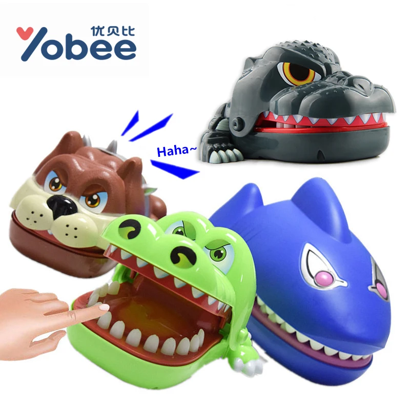 

Yobee Creative Novelty Prank Dentist Bite Finger Interactive Board Game Shark Dinosaur Joke Toys Party Game for Adults and Kids