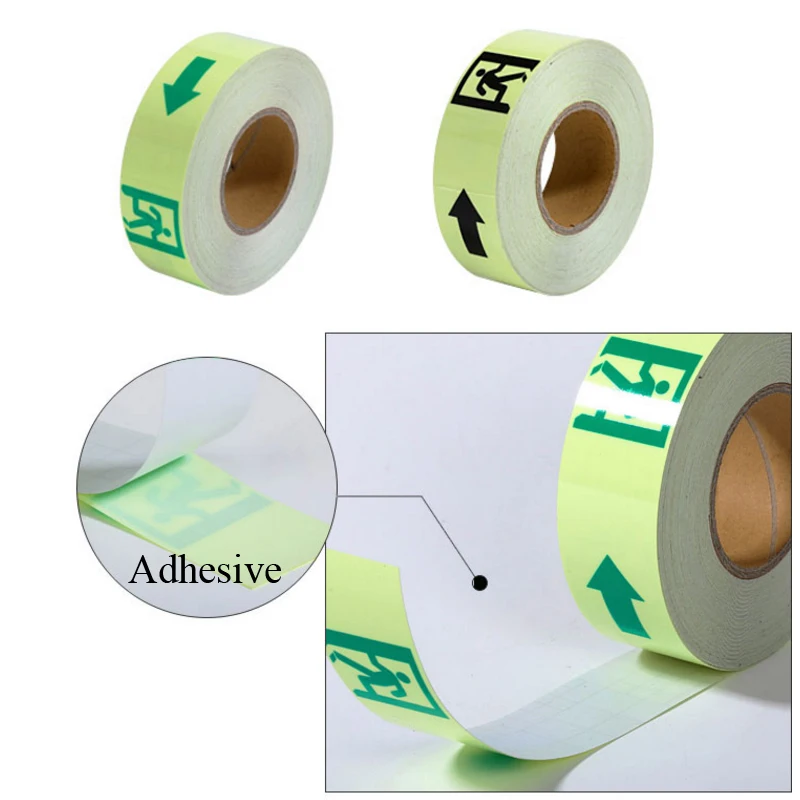 5CM X 5M Glow Tape Self-adhesive Sticker Removable Luminous Tape Fluorescent Glowing Dark Striking Warning Tape