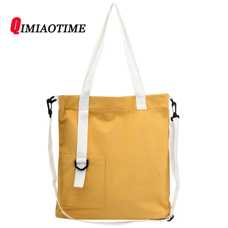 The New Patchwork Large Capacity Simple Canvas Bags Handbag Shoulder