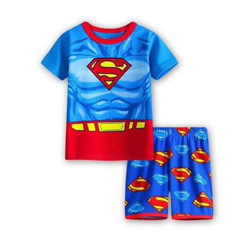 Летняя детская одежда пижамы с героями мультфильмов для девочек детские пижамы принцессы Семейный комплект одежды для сна с принтом для малышей - Цвет: Color as shown