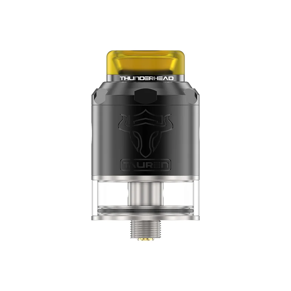 Comprar Nuevo THC Tauren RDTA 2ml 24mm de diámetro Dual atomizador con bobina con sistema de flujo de aire circundante 3D diseño de recarga tanque de vapeo Squonk