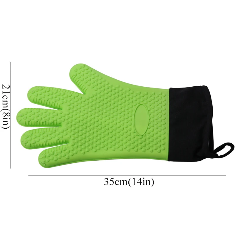 Барбекю Силиконовые перчатки для кухни-перчатки для гриля Жаростойкие кулинарные рукавицы для гриля рукавицы для микроволновой печи перчатки