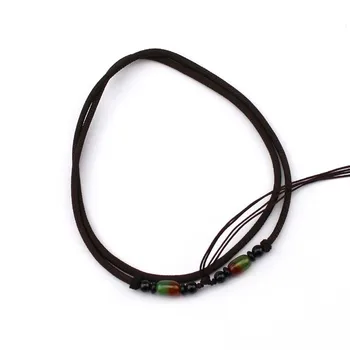 Natural Ice Obsidian Carved Cicada Necklace3