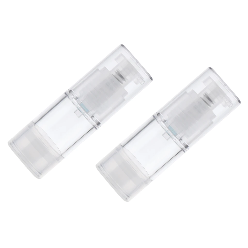 2 Pieces 15/30/50 ml Airless Pump Bottles, Great for Essential Oils, Lotions and Liquid Soap