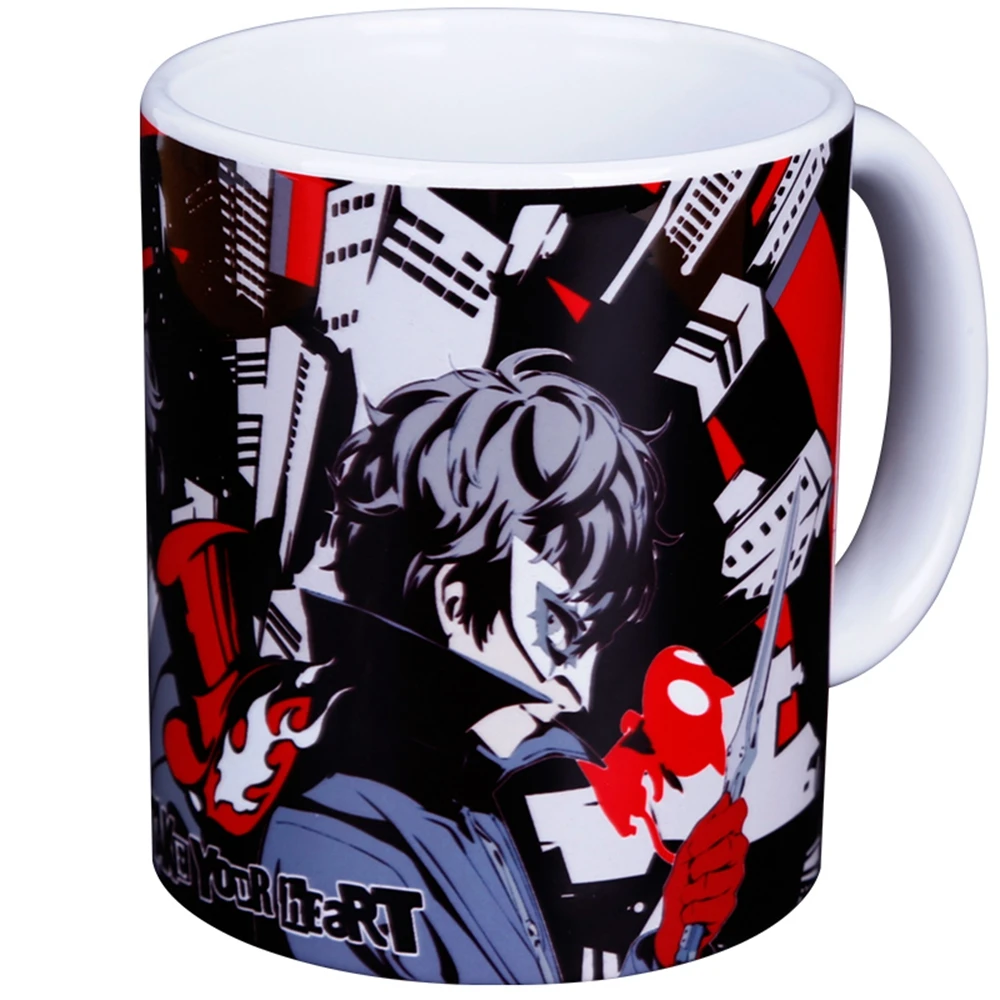 Аниме JK Persona 5 P5 Акира Курусу Джокер Рен Амамия Косплэй кружка Керамика пить воду с отметками подарок