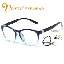 IVSTA прогрессивные синие мужские очки, женские оптические очки, оправа для чтения, линзы для близорукости, модные дизайнерские линзы