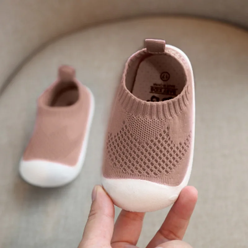 HEFLASHOR/Обувь для малышей; Повседневная сетчатая обувь для мальчиков и девочек; Весенняя Удобная нескользящая обувь с мягкой подошвой для малышей; обувь для первых шагов