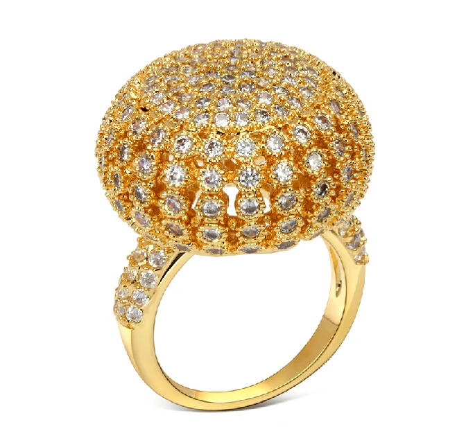 New Arrival Nice Women Finger Rings Romantic Wedding Fine Jewelry Pave