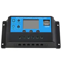 Солнечные Контроллеры Новый 10A 12 V/24 V TX-10BL Контроллер заряда 2 usb порта светодиодный дисплей Бесплатная доставка