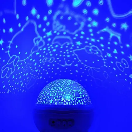 Романтический 360 градусов вращения проектор ночник (океан Beamer) Дети Детские ночник на батарейках аварийная лампа