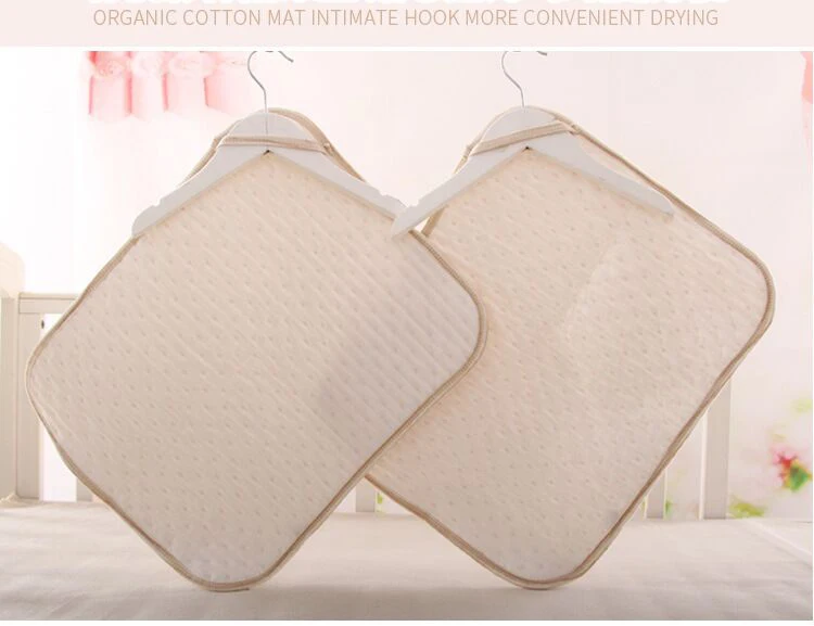 Baby Changing Mat Waterproof Diaper Nappy Urine Pad Cover Natural Organic Cotton Stroller Bed Sheet for Newborn Infant Portable