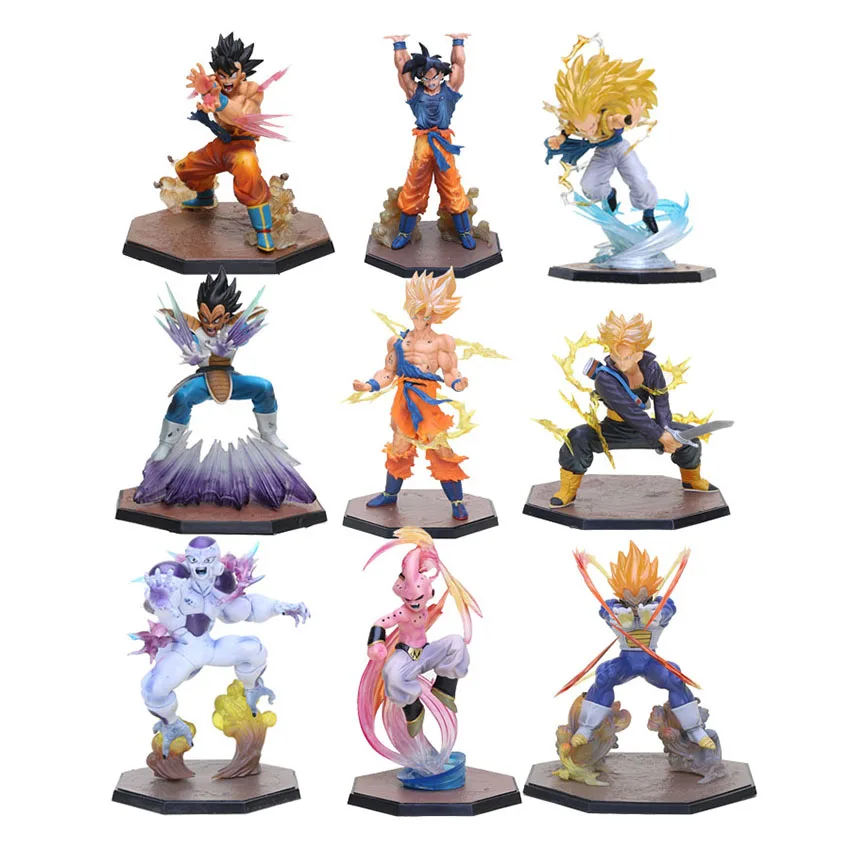 

Anime Dragon Ball Z Figuarts Zero Son Goku Vegeta Kamehameha Super Saiyan 3 Gotenks Majin Buu Spirit Bomb PVC Action Figure Toy