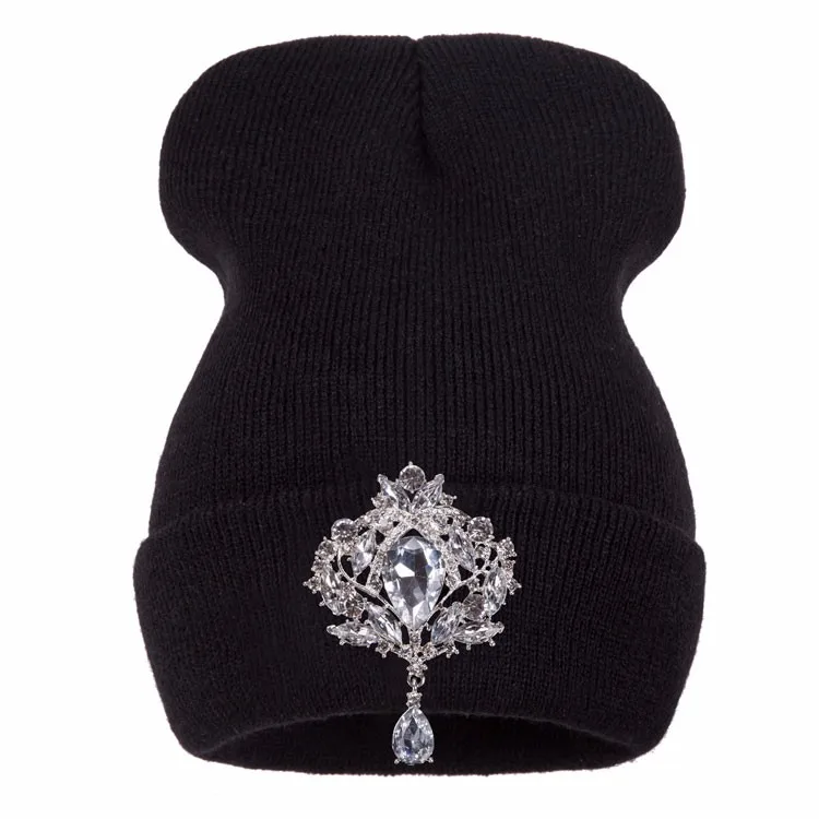 Ralferty, зимние женские шапки, роскошные аксессуары со стразами и кристаллами, головной убор, шапка бини, женская шапка, головной убор, femme gorro