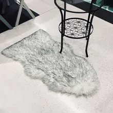 Мягкий ковер из искусственной овчины для спальни, гостиной, детской комнаты, дома, теплый плюшевый пол, шелковистый, моющийся, искусственный мех ROWNFUR