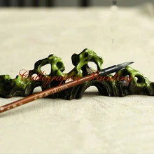 Японская пиковая фарфоровая пресс-папье подставка для кисточек картина с каллиграфией Sumi-e инструмент