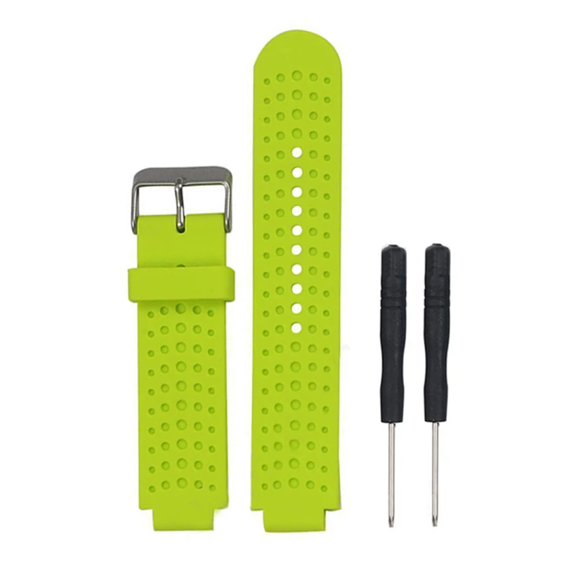 Sports Safety Silicone Replacement Wrist Support Band Strap Wristband for Garmin Forerunner 220/230/235/620/630 Bracelet