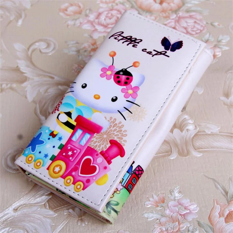 

Female Long Wallet Purse Female Soft Leather Clutch Purse Wallet For Student Purse Card Holders Wallet La cartera de la chica