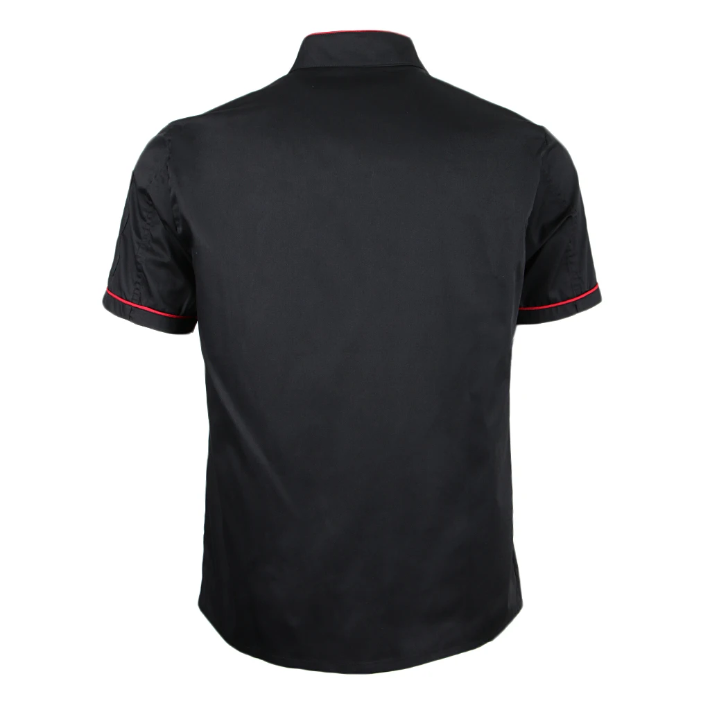 Women Men Durable Chef Jacket Coat Hotel Kitchen Summer Thin Waiter Uniform Short Sleeve Chefwear M-2XL