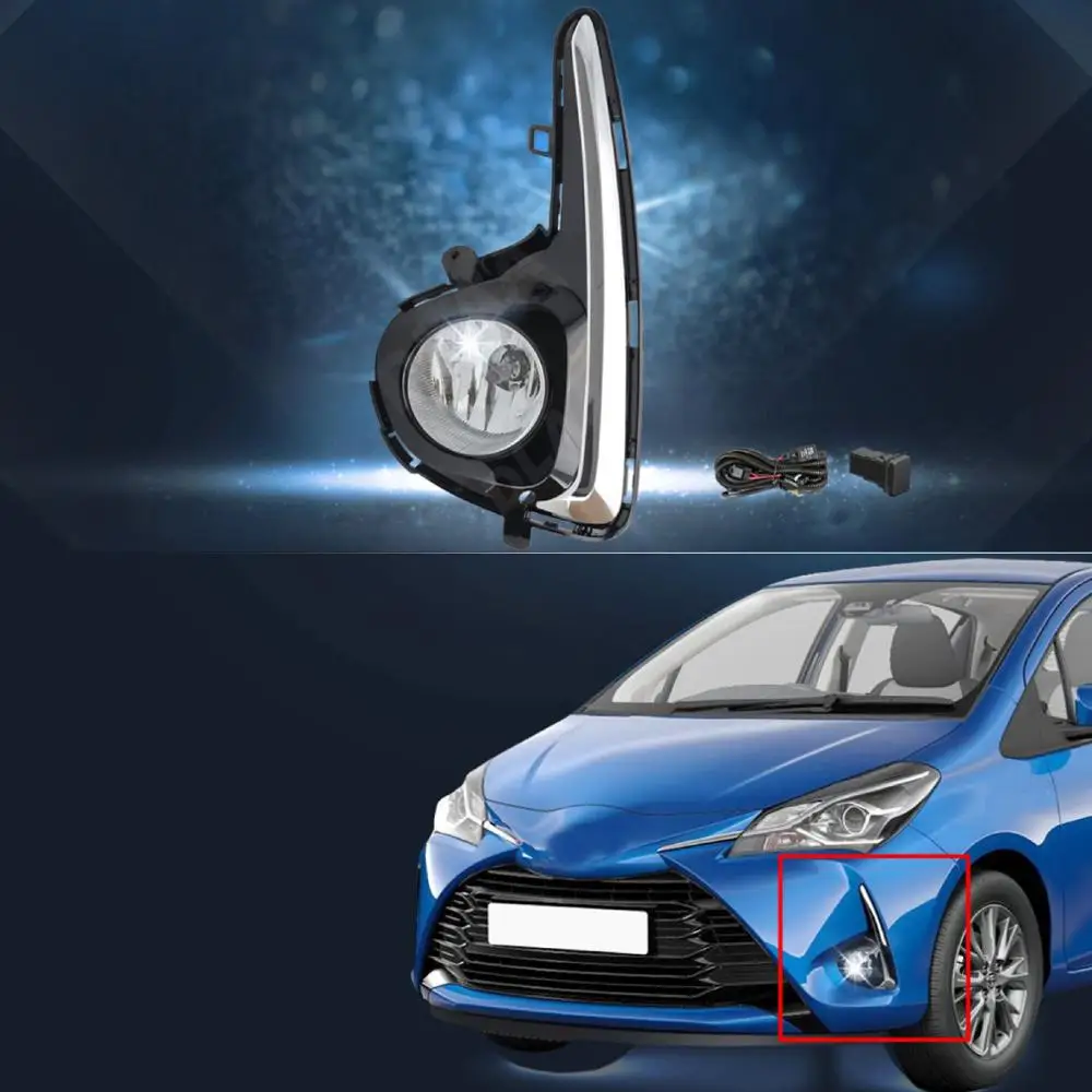 JanDeNing Автомобильные противотуманные фары для Toyota Yaris (американский тип) 2018-2019