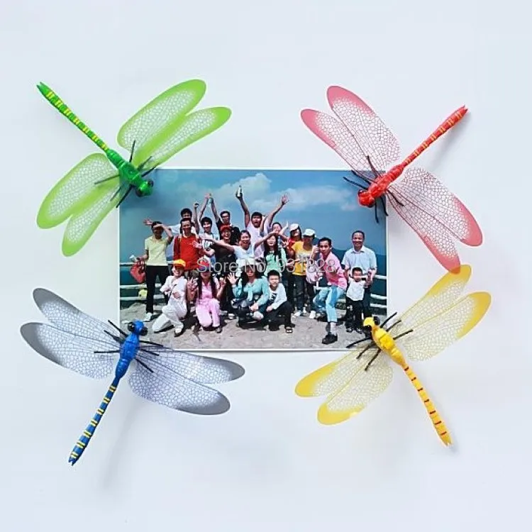 3D dragonfly Mix colors artificial dragonfly cake topper Wedding