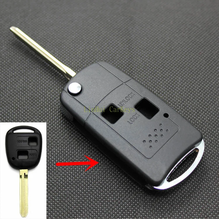 PINECONE для TOYOTA TARAGO CAMRY COROLLA AVENSIS RAV4 AVALON ECHO Автомобильный ключ 2 кнопки