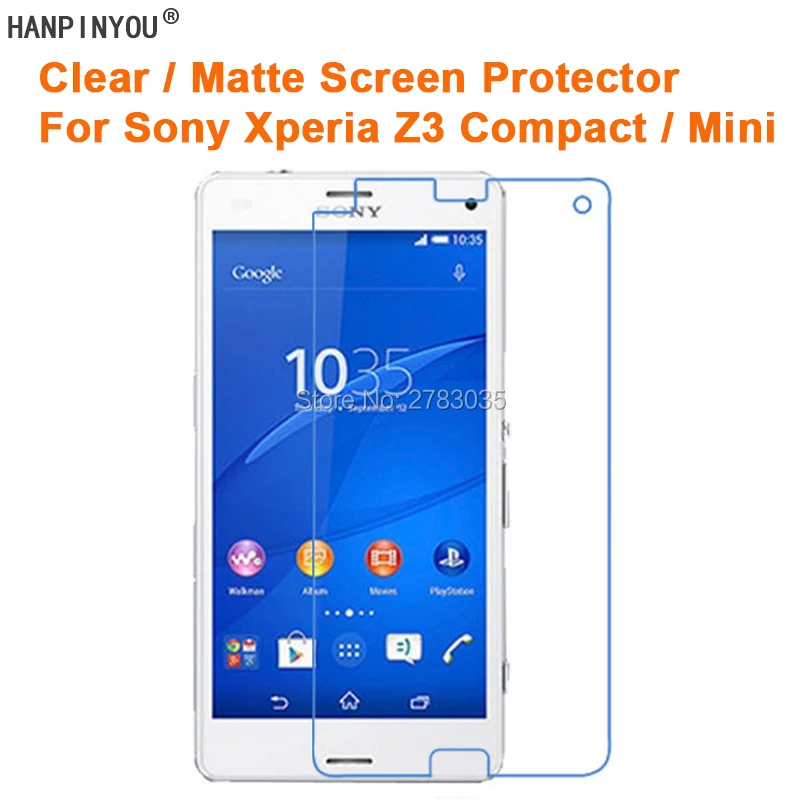 

For Sony Xperia Z3 Compact Z3 Mini D5803 D5833 M55W Clear Glossy / Anti-Glare Matte Screen Protector Film (Not Tempered Glass)