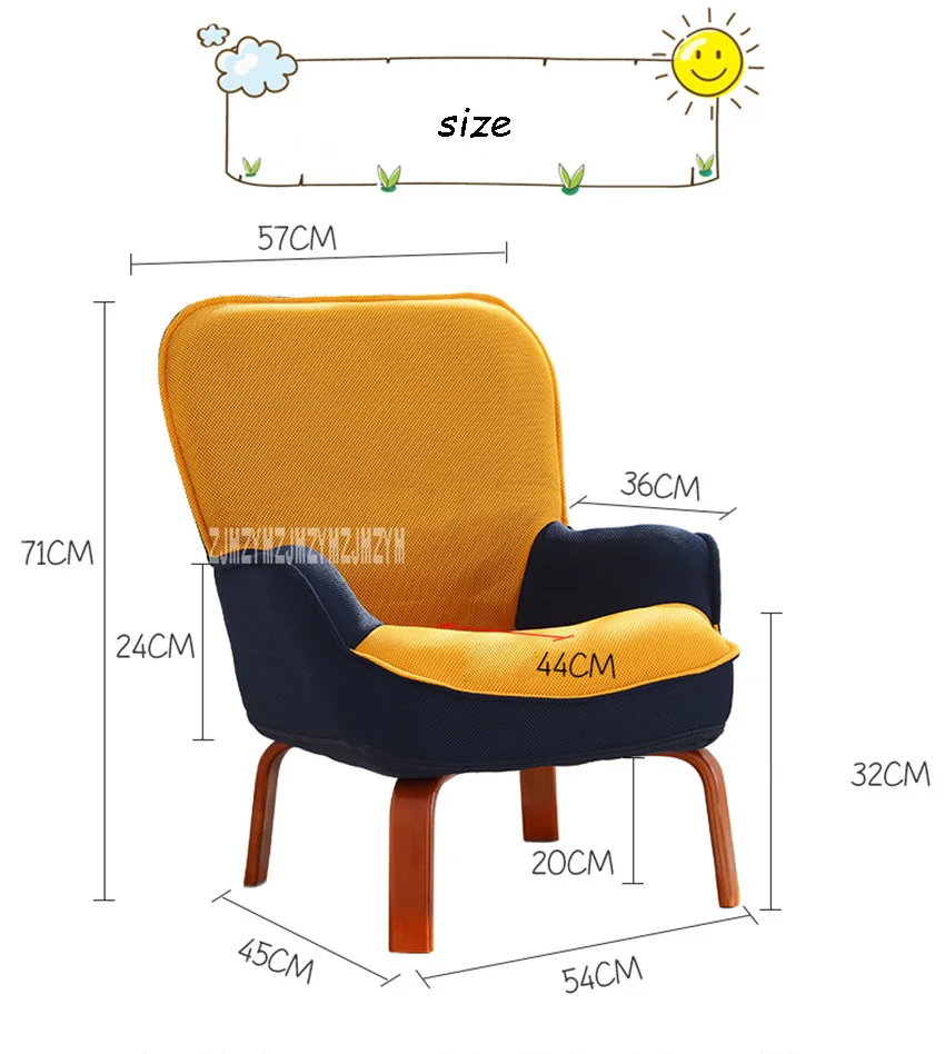 003HPEH-1 портативный детский диван стул, гостиная моющийся стул для чтения спальня балкон Съемный Детский сад диван стул