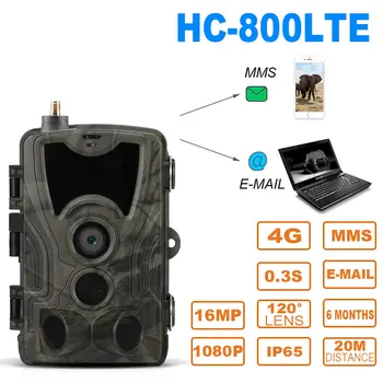 

0.3s Super Fast Trigger IP65 Waterproof Hunting Trail Camera Outdoor Wildlife Scouting Camera with PIR Sensor Night Vision