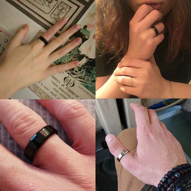 6mm Simple Stainless Steel Men Women Ring Gold Color Size 5-13 gold color rings,stainless steel ring,finger ring,gold color ring,adjustable rings
