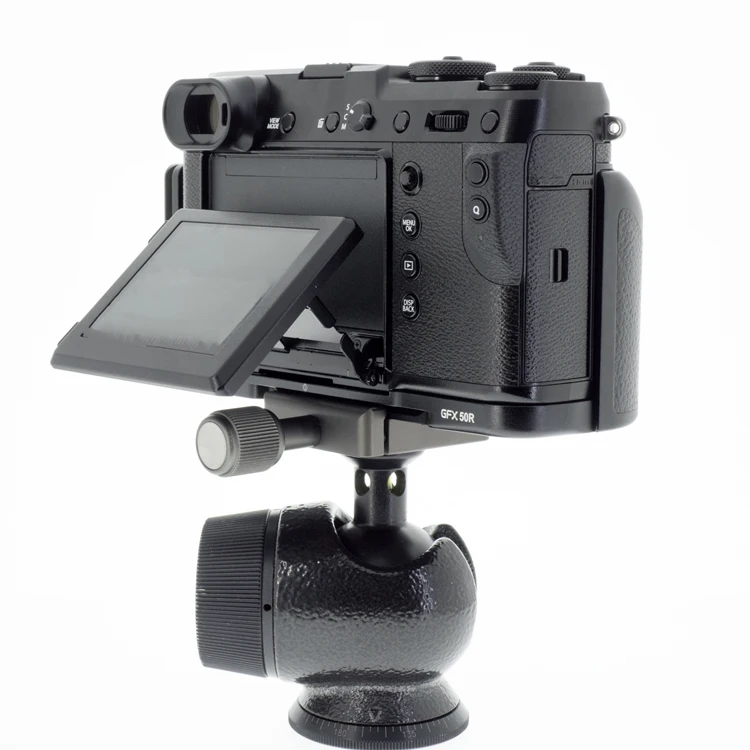 Peipro БЫСТРОРАЗЪЕМНАЯ l-пластина кронштейн видеокамера рукоятка для FUJIFILM GFX-50R/GFX50R L-plate camera Quick Release L-plate