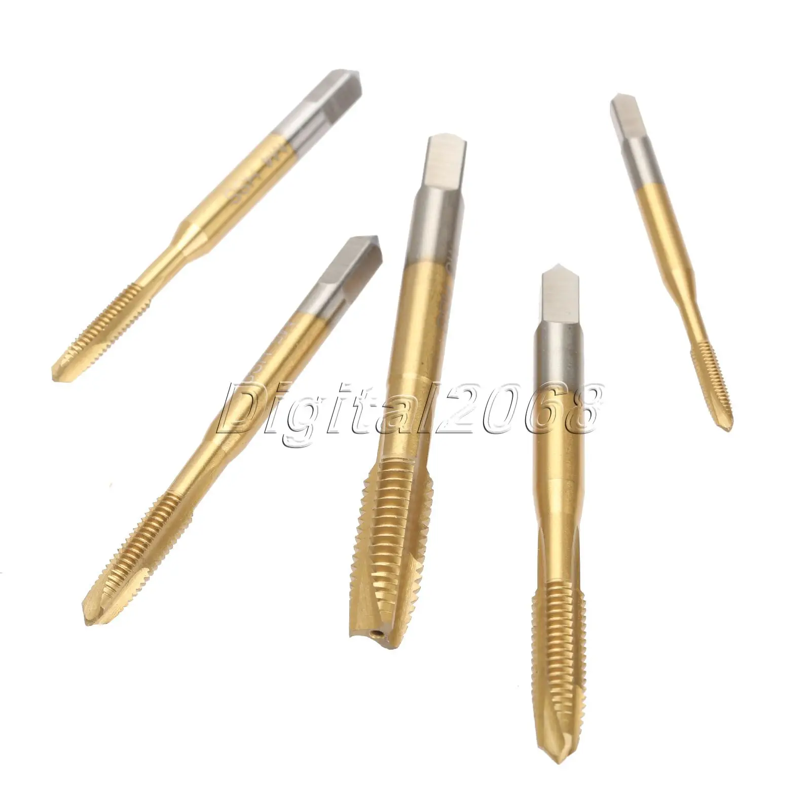 Buy 5pcs Drilling Tapping Machine Titanium Coated HSS