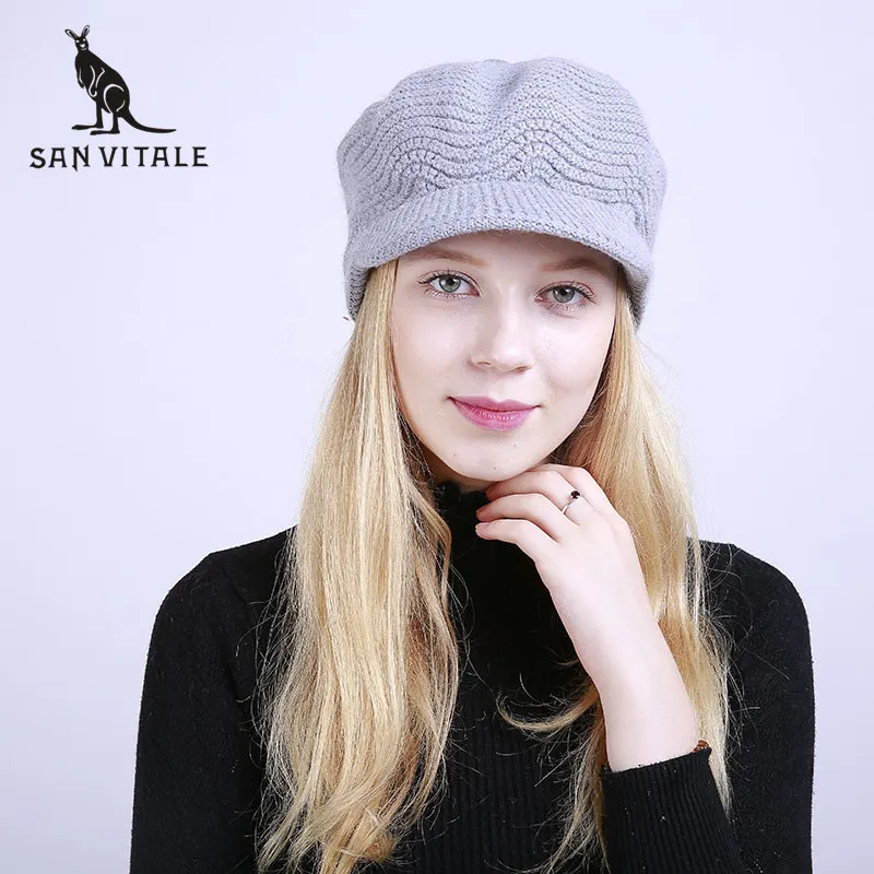 Women'S Skullies Beanies Hats Winter Warm Hats Skull Caps Fur Rick And