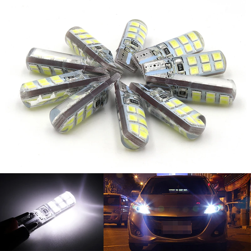 Niscarda 10 шт. T10 194 W5W COB 2835 SMD 12 Светодиодный светодиодный сигнал Canbus автомобильный светильник s лампы для парковки противотуманный светильник авто