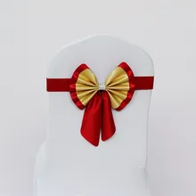 Marious 100 шт. чехлы для стульев и ленты для свадебных стульев и кожаных стульев створки для стула рождественские украшения