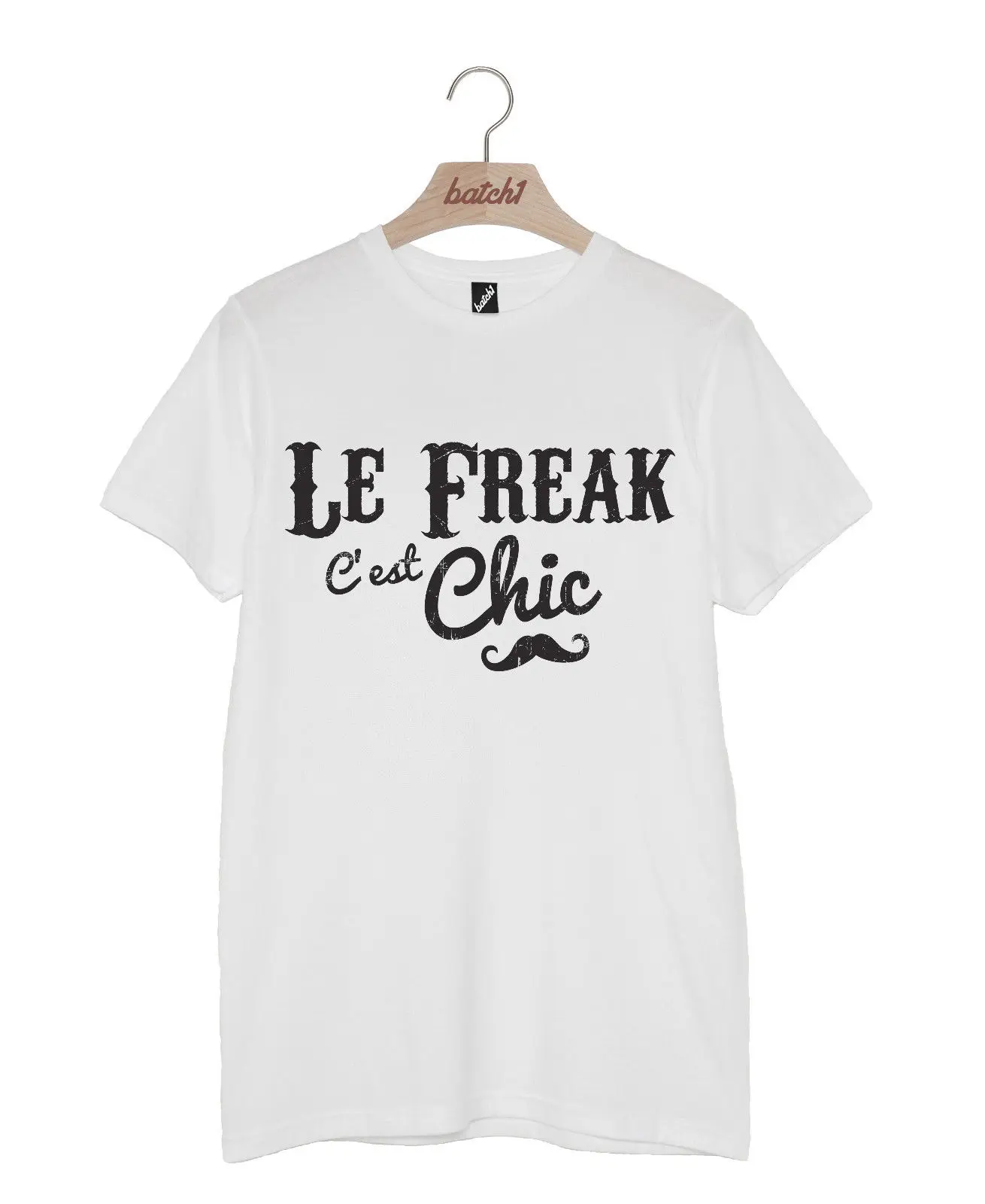 BATCH1 LE FREAK CɾST Шикарный ретро лозунг урод шик Мужская футболка | одежда