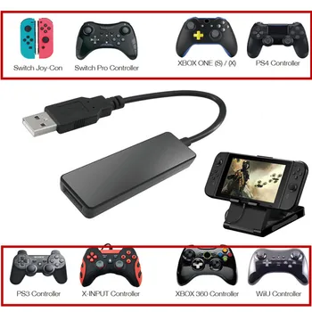 

Bluetooth Wired Converter Adapter for PS4,PS3,XBOX ONE 360,Switch Pro Controller to Nintend Switch NS Console With a Playstand