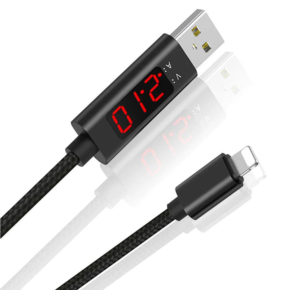 

LED Display Lighting Data Cable for IPad Mini for Apple IPhone X XS 7 6 8 Plus 10 Phone Durable Fast Charge Cables USB Line 1M