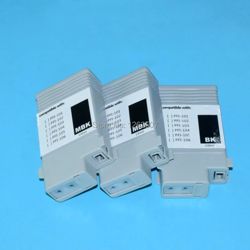 PFI102 Dye Pigment Compatible ink cartrige For Canon PFI 102 Full Ink Cartridge For Canon IPF500