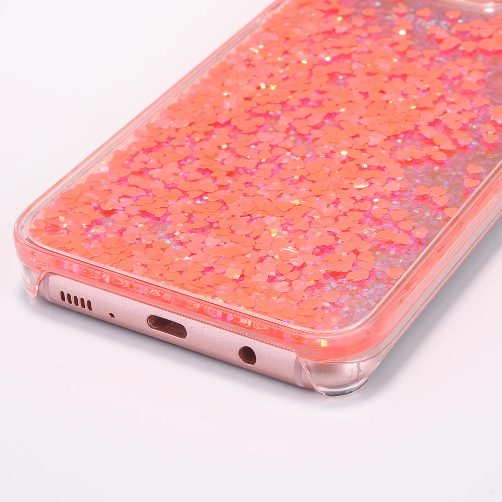 BotexBling просто динамичный, жидкий песок любовь чехол для телефона для Samsung Galaxy s8 S8plus ПК Жесткий Чехол S8 Чехлы s8 плюс