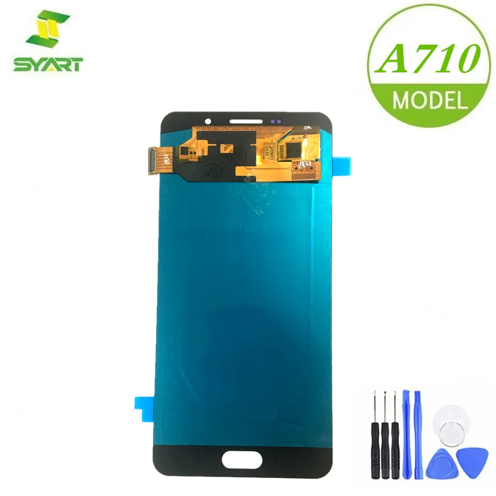 

For Samsung Galaxy A7 2016 A710 AMOLED Display + Touch Screen Digitizer Assembly + Free Tools For Galaxy A710 A7 2016 Screen