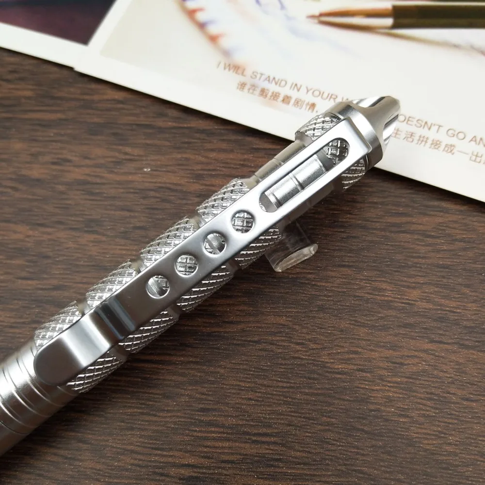 Тактическая ручка для защиты из алюминиевого сплава, ручка для самообороны, авиационный алюминиевый Противоскользящий портативный инструмент для самозащиты, Stinger