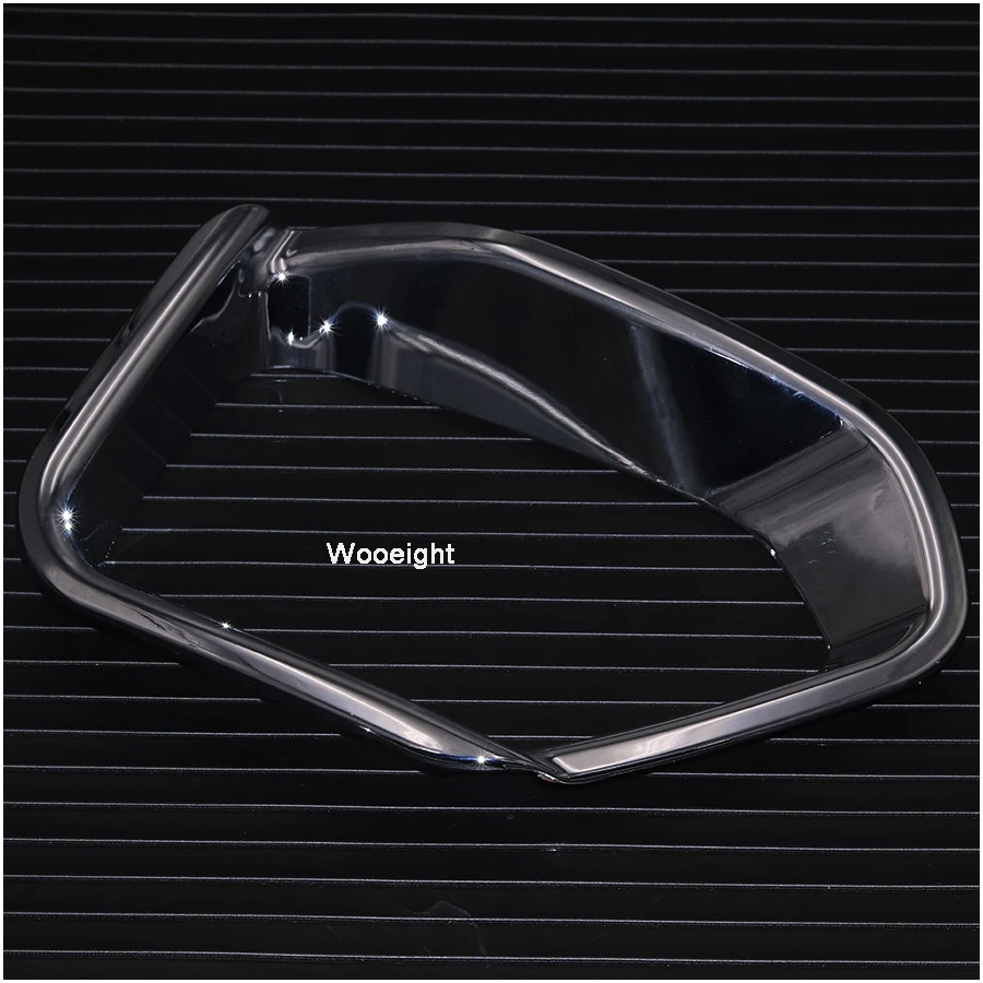 Wooeight 2Pcs ABS Chrome Car Rear Fog Light Lamp Foglight Bumper Cover Trim Bezel Frame Molding For Subaru XV Crosstrek 2018 (5)