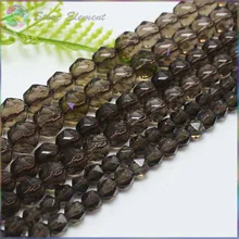 Натуральный дымчатый кварц треугольные граненые бусины 6 мм, 8 мм, 10 мм