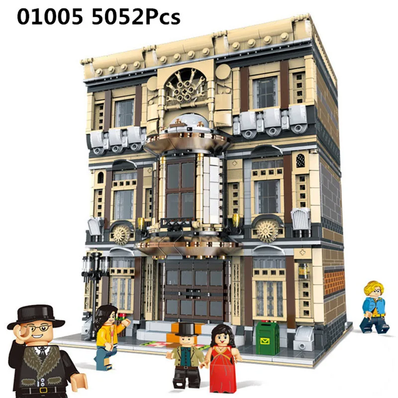 

XingBao 01005 5052Pcs Genuine Creative MOC City Series The Maritime Museum Set Building Blocks Bricks Model for Children Gifts