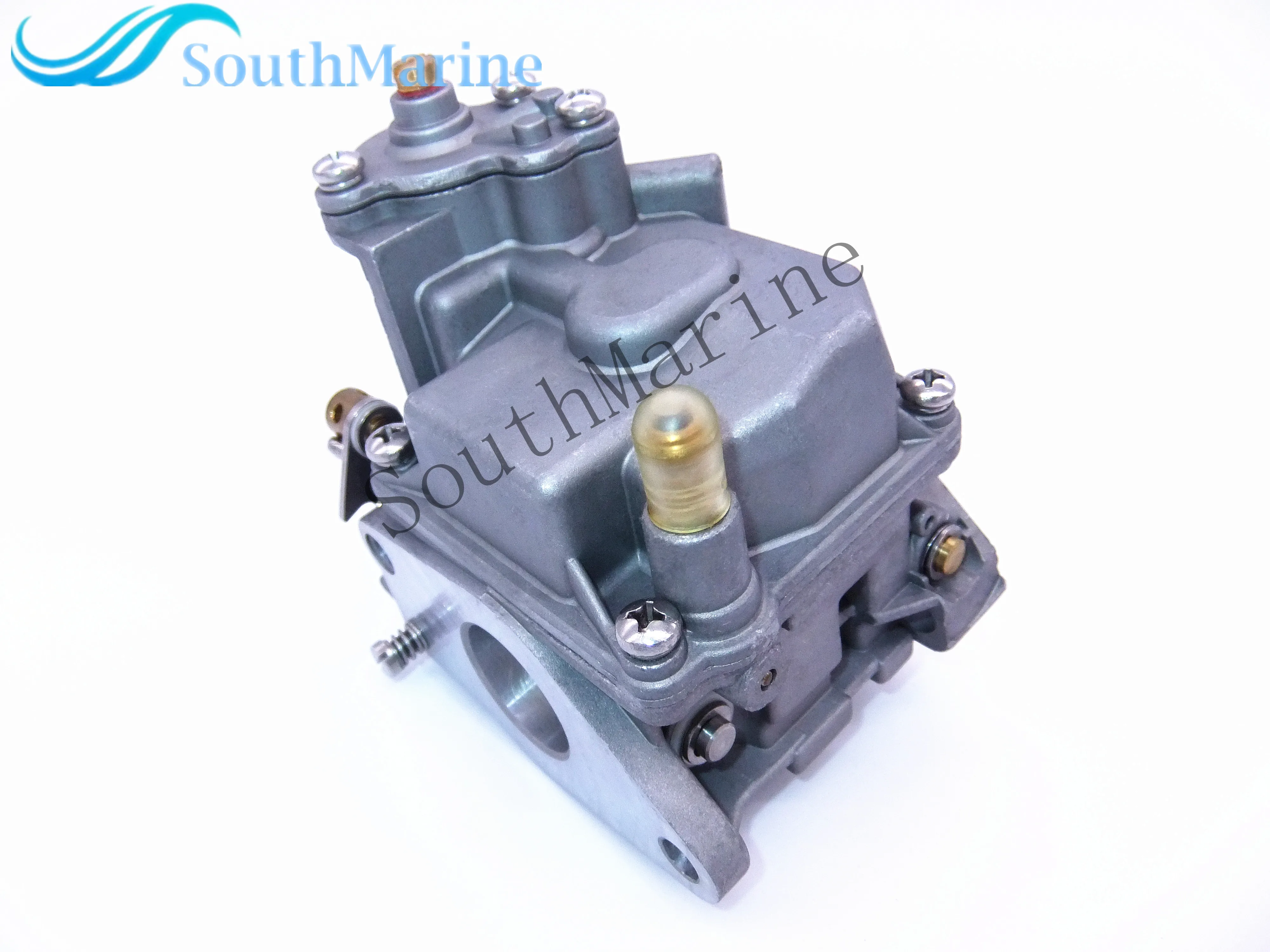 6D4-14301-00 Outboard Engine Carburetor Assy for Yamaha 9.9HP 15HP 4-stroke Boat Motor, Manual Start