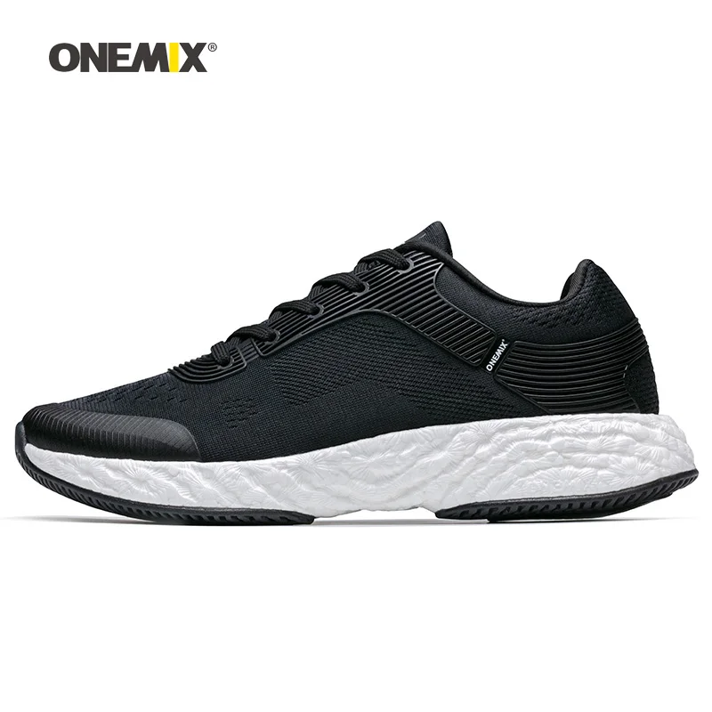 ONEMIX/мужские кроссовки для женщин; красивые спортивные кроссовки; Zapatillas Trail; спортивная обувь; светильник; Прогулочные кроссовки; ; 5,0 - Цвет: Black White 1361L