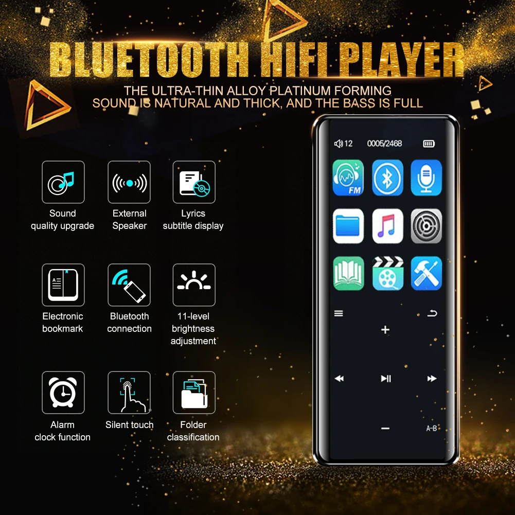 1," MP3 MP4 плеер Bluetooth TF карта рекордер ручка Радио Аудио MP4 плеер 16 ГБ 8 ГБ FM сенсорный экран HiFi MP4 HIFI плеер