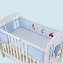 Buy Baby Bed Bumper Breathable Mesh Crib Protector Baby Bedding Set Croth To The Cot 2 Pcs Lot Fit For All Size Crib Free Shipping