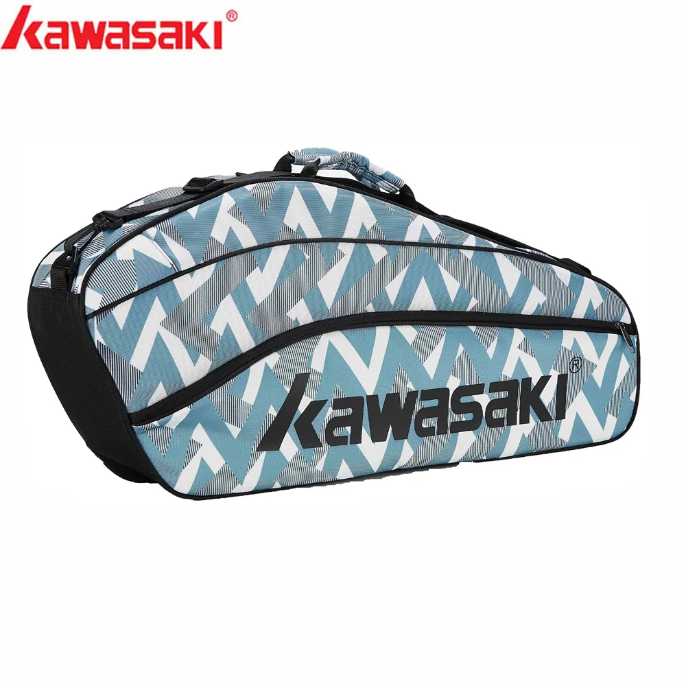 Kawasaki теннис бадминтон сумки для ракетки для мужчин и женщин одно плечо полиэстер спортивные сумки для 3 ракетки бадминтон сумки KBB-8303